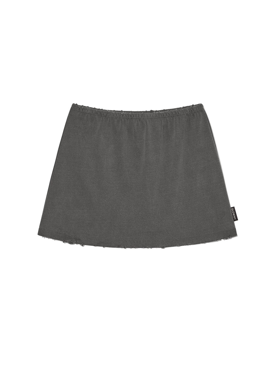 ★送料・関税込★GLOWNY★ARCTIC PIGMENT MINI SKIRT★ GLOWNY】 ARCTIC PIGMENT MINI SKIRT : CHARCOAL Tシャツ