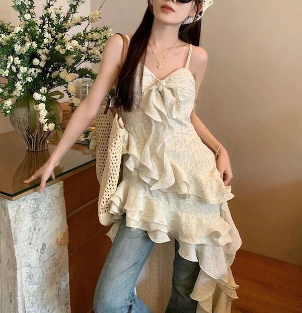 試着のみ COCODEAL 花柄フリルキャミワンピース 試着のみ COCODEAL 花柄フリルキャミワンピース 試着のみ COCODEAL 花