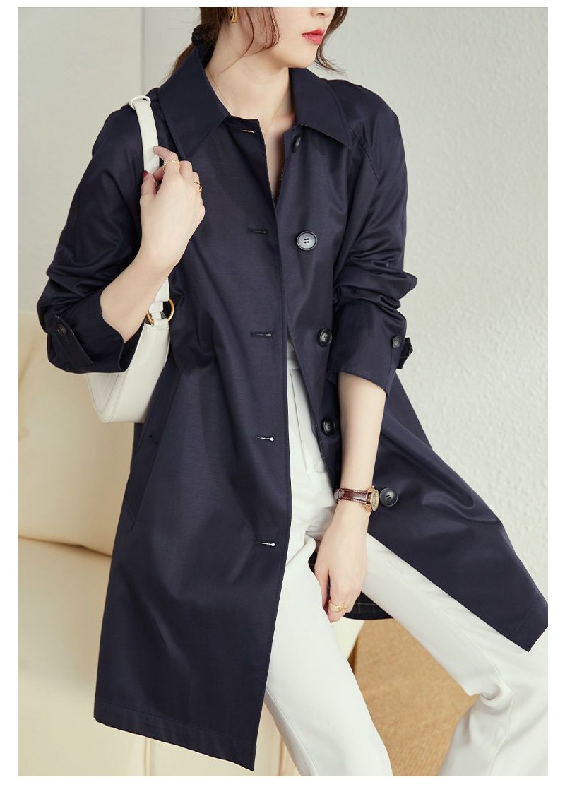 ミドル丈トレンチコート 裏地チェック柄 スプリングコート Aライン ステンカラー レディース アウター コート ジャケット 春 秋 大きいサイズ 3XL 4XL ミドル丈トレンチコート 裏地チェック柄 スプリングコート Aライン ステンカラー レディース アウター コート ジャケット 春 秋 大きいサイズ 3XL 4XL