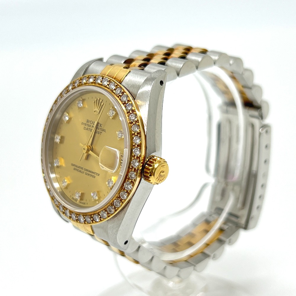 腕時計 68273G デイトジャスト 10Pダイヤ ボーイズ アフターダイヤベゼル SS/18K シルバー 腕時計 68273G デイトジャスト 10Pダイヤ ボーイズ アフターダイヤベゼル SS/18K シルバー