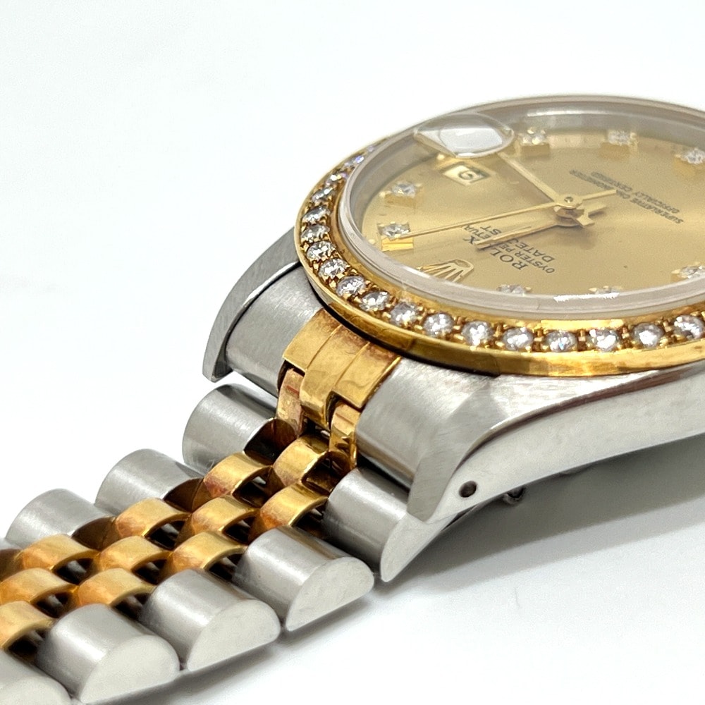 腕時計 68273G デイトジャスト 10Pダイヤ ボーイズ アフターダイヤベゼル SS/18K シルバー 腕時計 68273G デイトジャスト 10Pダイヤ ボーイズ アフターダイヤベゼル SS/18K シルバー