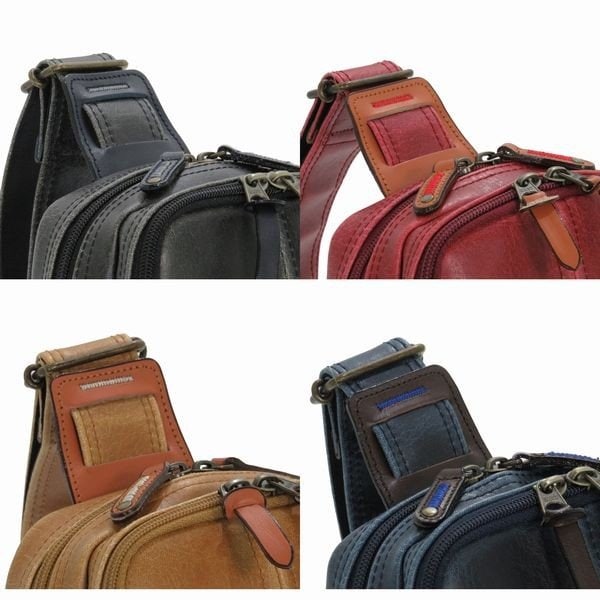 ボディバッグ メンズバッグ メンズファッション レトロ ボディーバッグ 本革付属 鞄の聖地 兵庫県豊