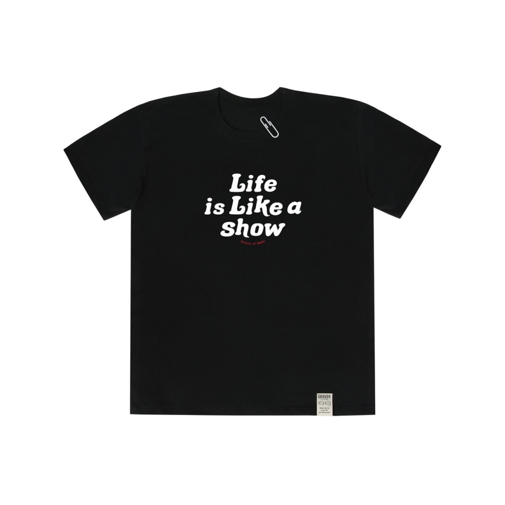 グレイバービッグライフスマイルロゴ半袖Tシャツ 5COLOR