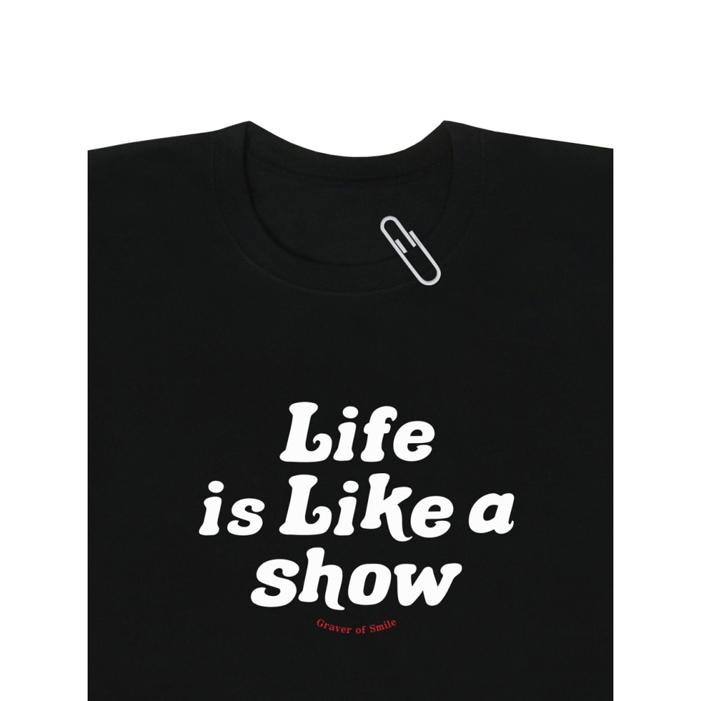 グレイバービッグライフスマイルロゴ半袖Tシャツ 5COLOR