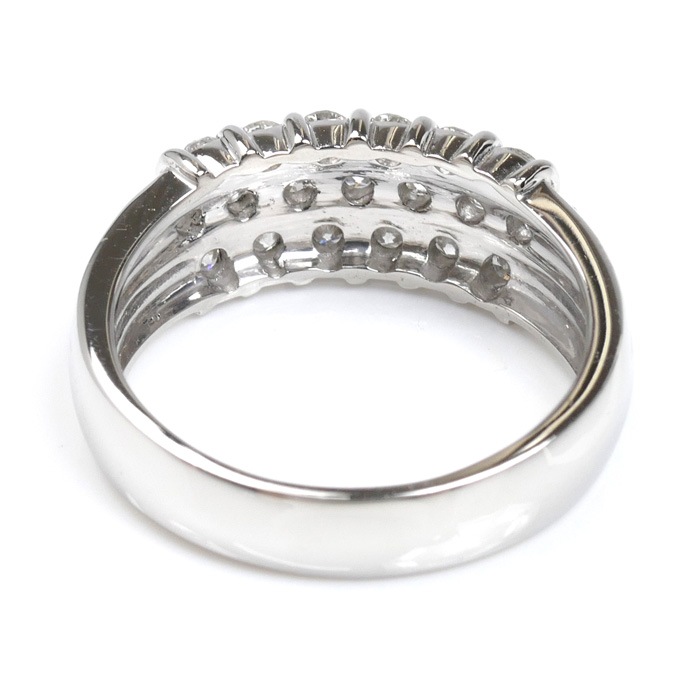 Pt900プラチナ ダイヤ リング・指輪 ダイヤモンド0.87ct 15号 9.1g レディース 中古 Pt900プラチナ ダイヤ リング・指輪 ダイヤモンド0.87ct 15号 9.1g レディース 中古