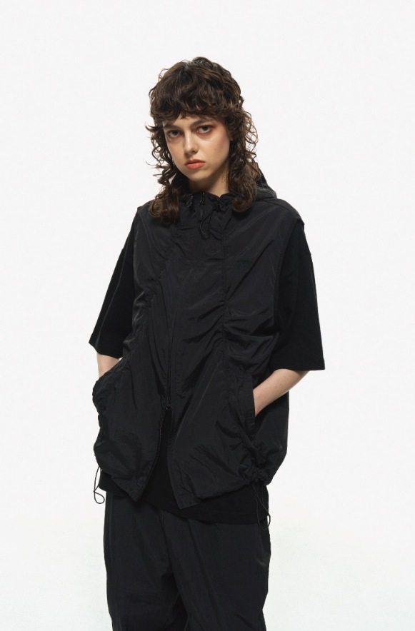 関税/送料込★CPGN Studio★Shirring Hood Vest 関税/送料込☆CPGN Studio☆Shirring Hood Vest