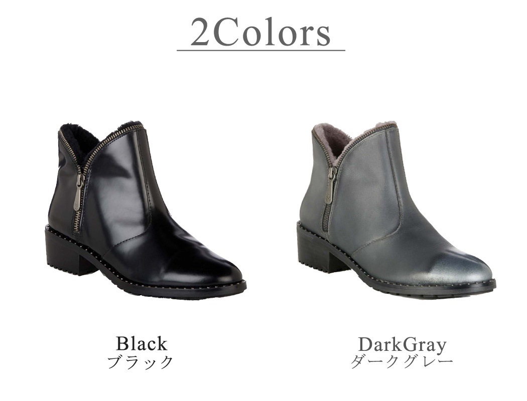 EMU Austraria 正規品 アンクル ブーツ Harwood レディース 1点 ボア 秋冬 サイドジップ ローヒール 女性用 カジュアル フォーマル 通気性あり 防風 防寒 防水 撥水