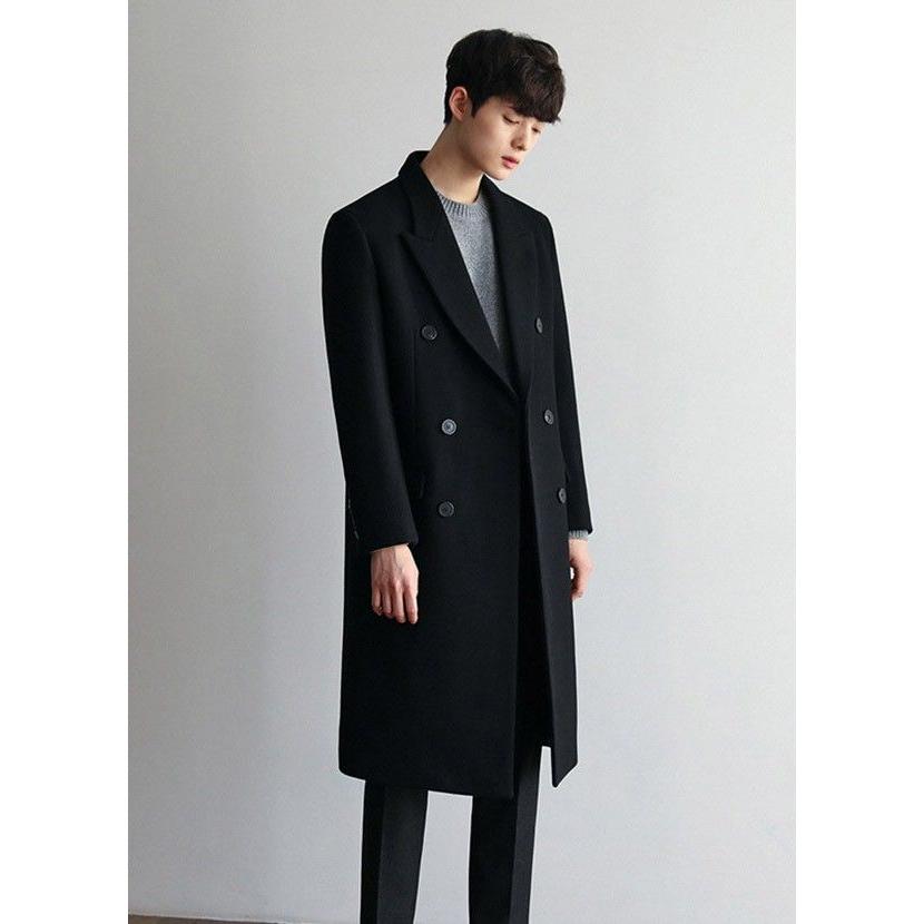 チェスターコートロングコートメンズウール混メルトン黒ブラック中綿コート韓国暖かいおしゃれ体型カバーSML2L3Ldv074zezet2 チェスターコートロングコートメンズウール混メルトン黒ブラック中綿コート韓国暖かいおしゃれ体型カバーSML2L3Ldv074zezet2