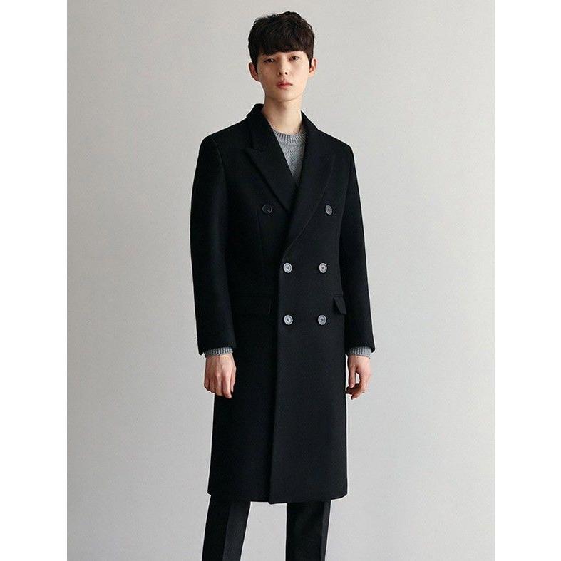 チェスターコートロングコートメンズウール混メルトン黒ブラック中綿コート韓国暖かいおしゃれ体型カバーSML2L3Ldv074zezet2 チェスターコートロングコートメンズウール混メルトン黒ブラック中綿コート韓国暖かいおしゃれ体型カバーSML2L3Ldv074zezet2