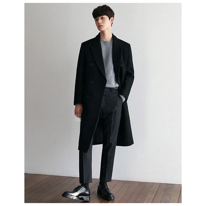 チェスターコートロングコートメンズウール混メルトン黒ブラック中綿コート韓国暖かいおしゃれ体型カバーSML2L3Ldv074zezet2 チェスターコートロングコートメンズウール混メルトン黒ブラック中綿コート韓国暖かいおしゃれ体型カバーSML2L3Ldv074zezet2