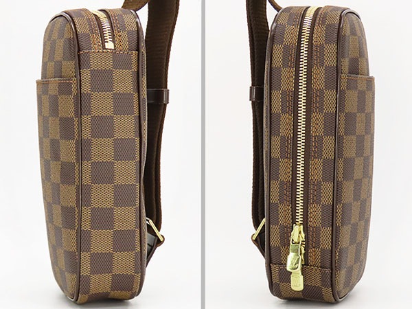 未使用ルイヴィトンダミエポシェットガンジュスペシャルオーダーSPOボディバッグバムバッグウエストバッグ