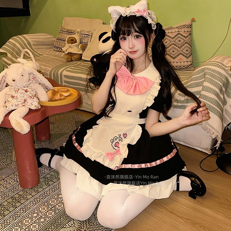 正規品販売大きい蝶結び猫爪かわいいメイド服ロリータ柔らかい妹ワンピース女中コスプレ服 正規品販売大きい蝶結び猫爪かわいいメイド服ロリータ柔らかい妹ワンピース女中コスプレ服