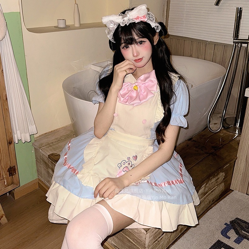 正規品販売大きい蝶結び猫爪かわいいメイド服ロリータ柔らかい妹ワンピース女中コスプレ服 正規品販売大きい蝶結び猫爪かわいいメイド服ロリータ柔らかい妹ワンピース女中コスプレ服