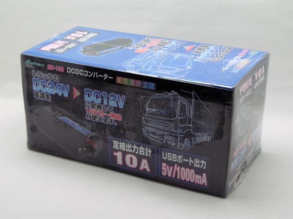 大自工業/Meltec：DC/DCコンバーター デコデコ DC24VDC12V USBポート/1A アクセサリーソケット/定格10A ED-100