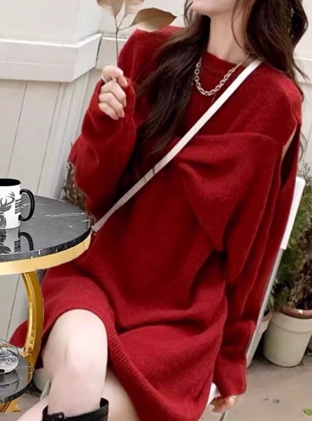 レディース ワンピース ニット プルオーバー ニットワンピ ミニ ショート 長袖 ラウンドネック オフショルダー 肌見せ 肩出し リボン ウール かわいい カジュアル おしゃれ こなれ感 ガーリー レディース ワンピース ニット プルオーバー ニットワンピ ミニ ショート 長袖 ラウンドネック オフショルダー 肌見せ 肩出し リボン ウール かわいい カジュアル おしゃれ こなれ感 ガーリー