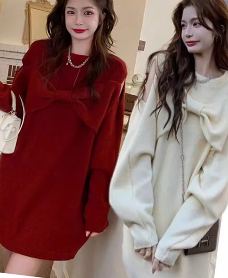 レディース ワンピース ニット プルオーバー ニットワンピ ミニ ショート 長袖 ラウンドネック オフショルダー 肌見せ 肩出し リボン ウール かわいい カジュアル おしゃれ こなれ感 ガーリー レディース ワンピース ニット プルオーバー ニットワンピ ミニ ショート 長袖 ラウンドネック オフショルダー 肌見せ 肩出し リボン ウール かわいい カジュアル おしゃれ こなれ感 ガーリー