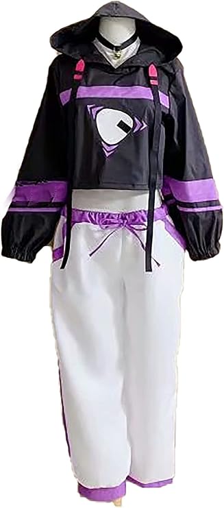 猫又おかゆ コスプレ 衣装 ねこまた おかゆ Vtuber 服 チョーカー付き コスチューム ハロウィン 仮装 衣装+耳+尻尾 靴ウィッグ