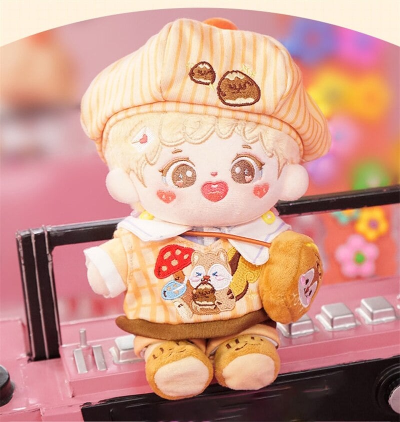 韓国ファッション 20cmミニ洋服ぬいぐるみ用ドールウェアイドル衣装かわいいオシャレぬいぐるみ用服 日常服人形 アイドル衣装 可愛い セット