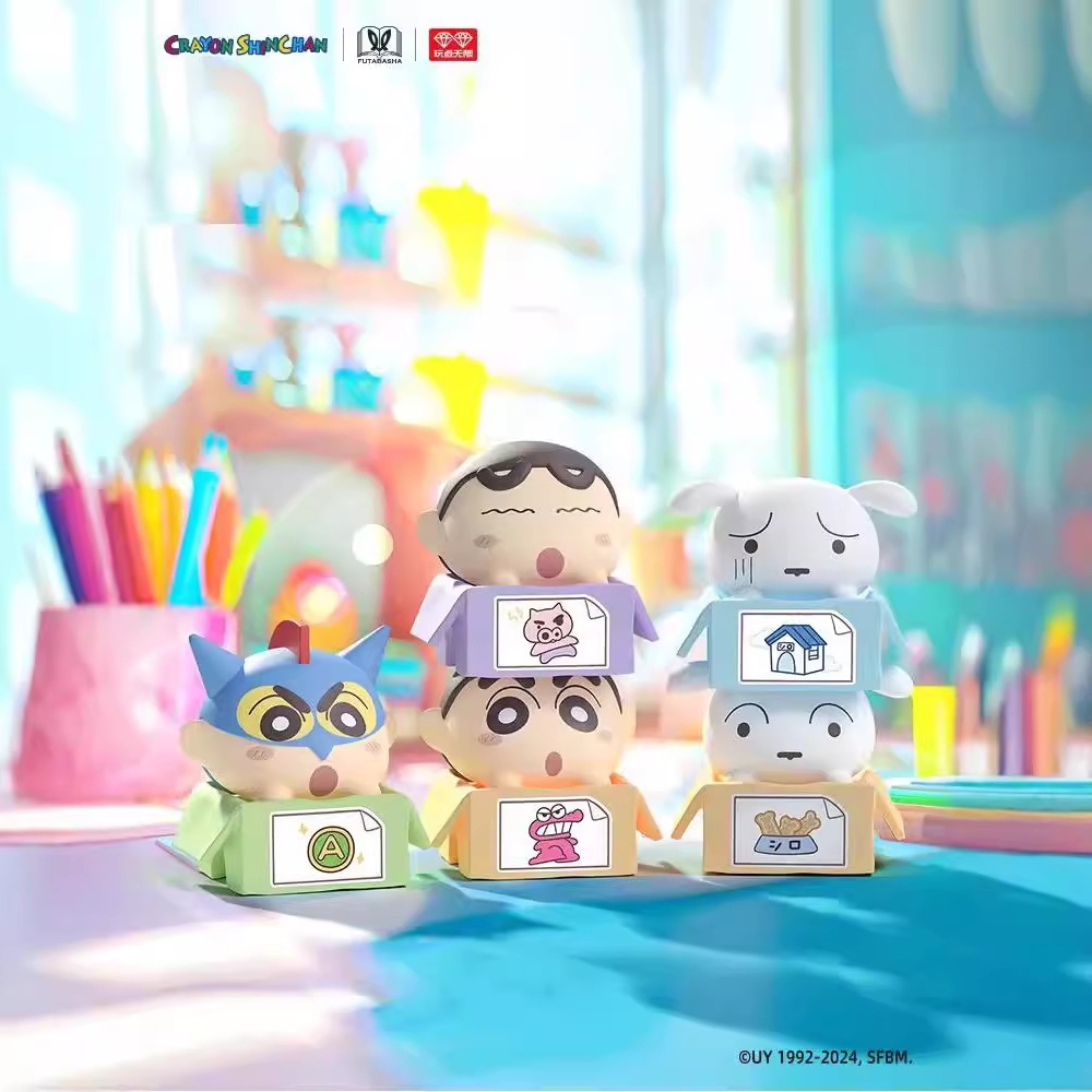 クレヨンしんちゃん 楽しいカートン ジェンガ 純正アニメ周辺機器 ミニ かわいい オーナメント ギフト