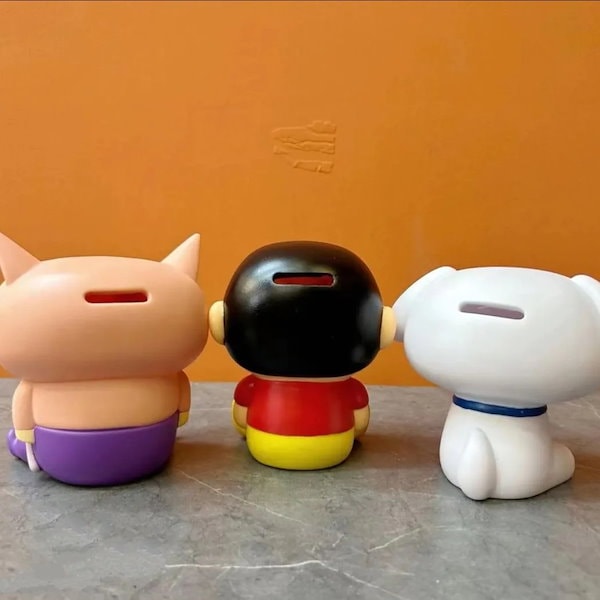 珍品】激レア？ クレヨンしんちゃん？ 自衛隊 フィギュア 貯金箱