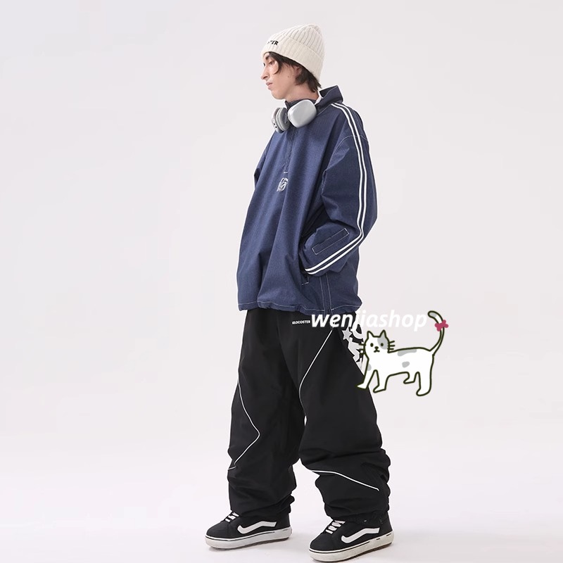 スノーボードウェア 2024 2025 単品 トップス メンズ レディース ジャケット スウェット デニム ハイネック ブルーウィンタースポーツ 韓国風 防水 スノーウェア スキーウェア スノボウェア スノーボードウェア 2024 2025 単品 トップス メンズ レディース ジャケット スウェット デニム ハイネック ブルーウィンタースポーツ 韓国風 防水 スノーウェア スキーウェア スノボウェア