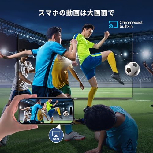 VEZZER テレビ 32V型インチ 2K Google TV ネット動画対応 チューナーレス スマート 液晶 テ レビ Dolby Audio Google Cast内蔵 音声検索対応 VESA規格