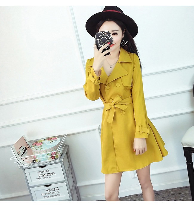 レディース服 女性 ファッション 秋服 ダブルボタン コート アウター トレンチコート ゆったり ワンピース ロング イエロー ブラック 大きいサイズ 体型カバー カジュアル レディース服 女性 ファッション 秋服 ダブルボタン コート アウター トレンチコート ゆったり ワンピース ロング イエロー ブラック 大きいサイズ 体型カバー カジュアル