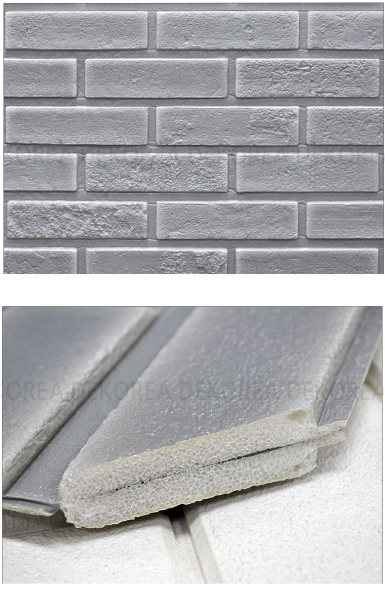 100cmX10m 壁紙クッション シート レンガ調 クッションレンガ クッションブリック DIY シール壁紙 おしゃれ 北欧 3D立体 壁紙 貼る 発泡スチロール グレー