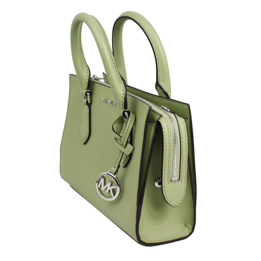 斜め掛けショルダーバッグ シェイラ PVC スモール センタージップ 2WAY サッチェル アウトレット 35S3S6HS5L LIGHT SAGE