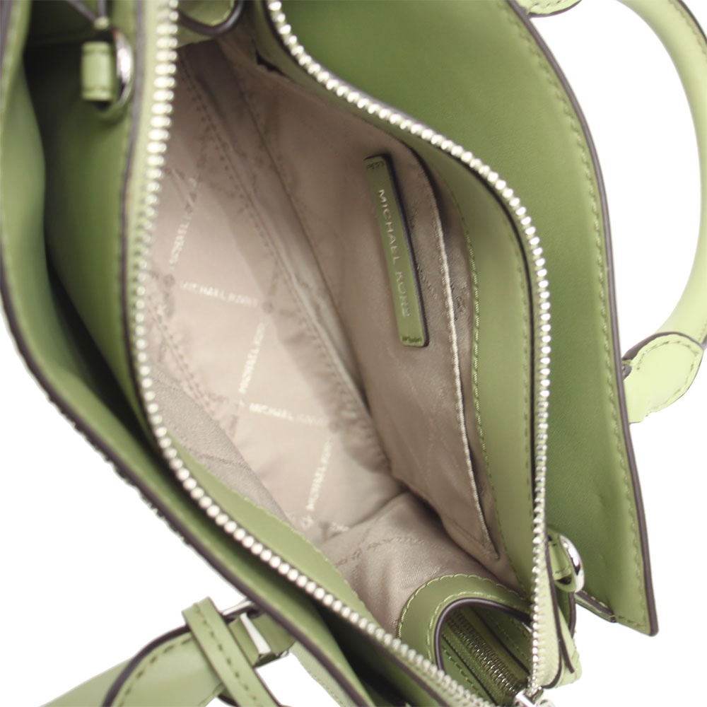 斜め掛けショルダーバッグ シェイラ PVC スモール センタージップ 2WAY サッチェル アウトレット 35S3S6HS5L LIGHT SAGE