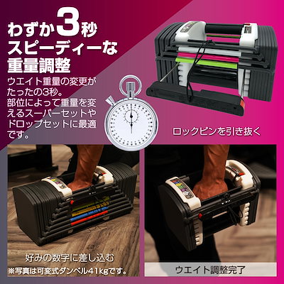 可変式 ダンベル ブロックダンベル  44kg（22kg ×2個） Qoo10] 可変式 ブロック ダンベル 44kg 2 : スポーツ