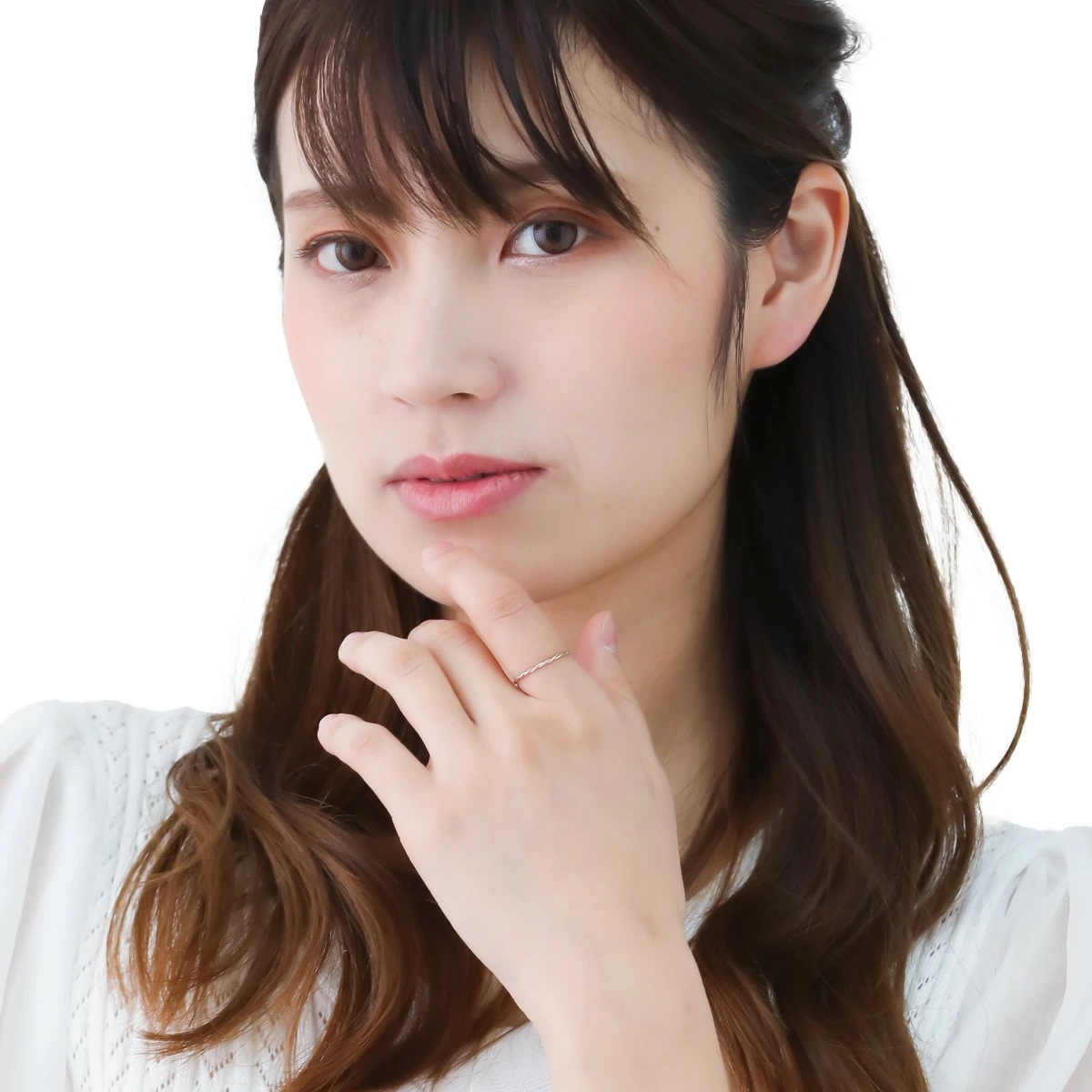 リング プラチナ pt900 K18 ツイスト ひねり ねじり 華奢 細身 細い お肌に優しい 上品