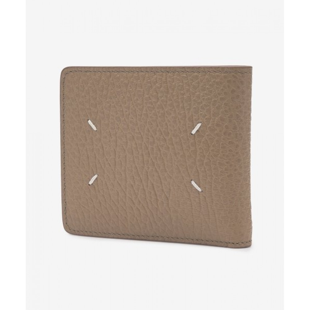 メゾンマルジェラメンズ 4ステッチスリム二つ折り財布-シャモア/SA1UI0016P4455T2172 メゾンマルジェラメンズ 4ステッチスリム二つ折り財布-シャモア/SA1UI0016P4455T2172