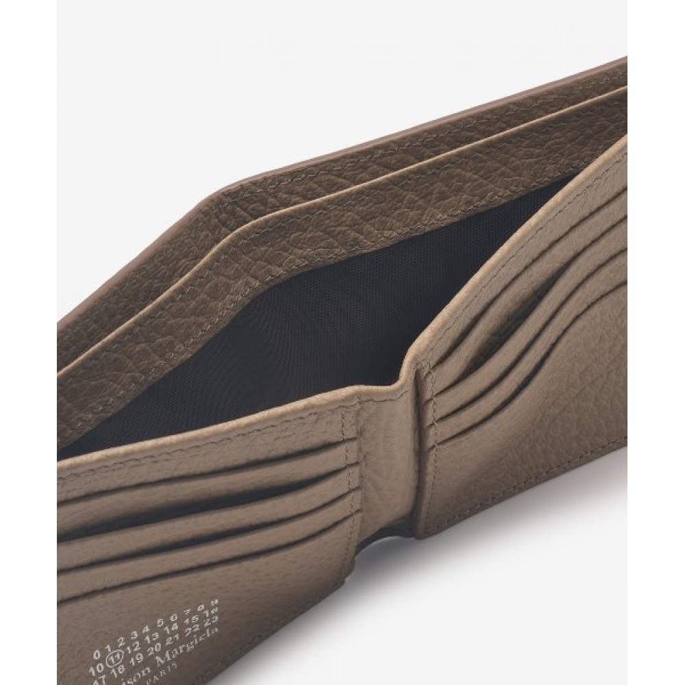 メゾンマルジェラメンズ 4ステッチスリム二つ折り財布-シャモア/SA1UI0016P4455T2172 メゾンマルジェラメンズ 4ステッチスリム二つ折り財布-シャモア/SA1UI0016P4455T2172