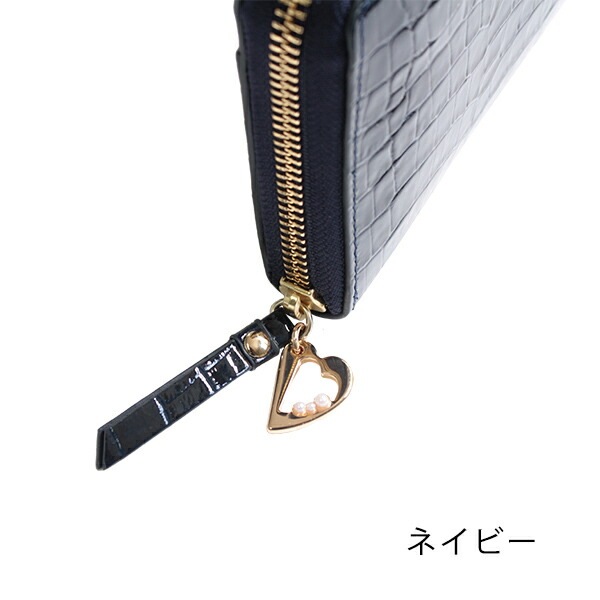 財布 レディース ラウンド長財布 マゼンダ