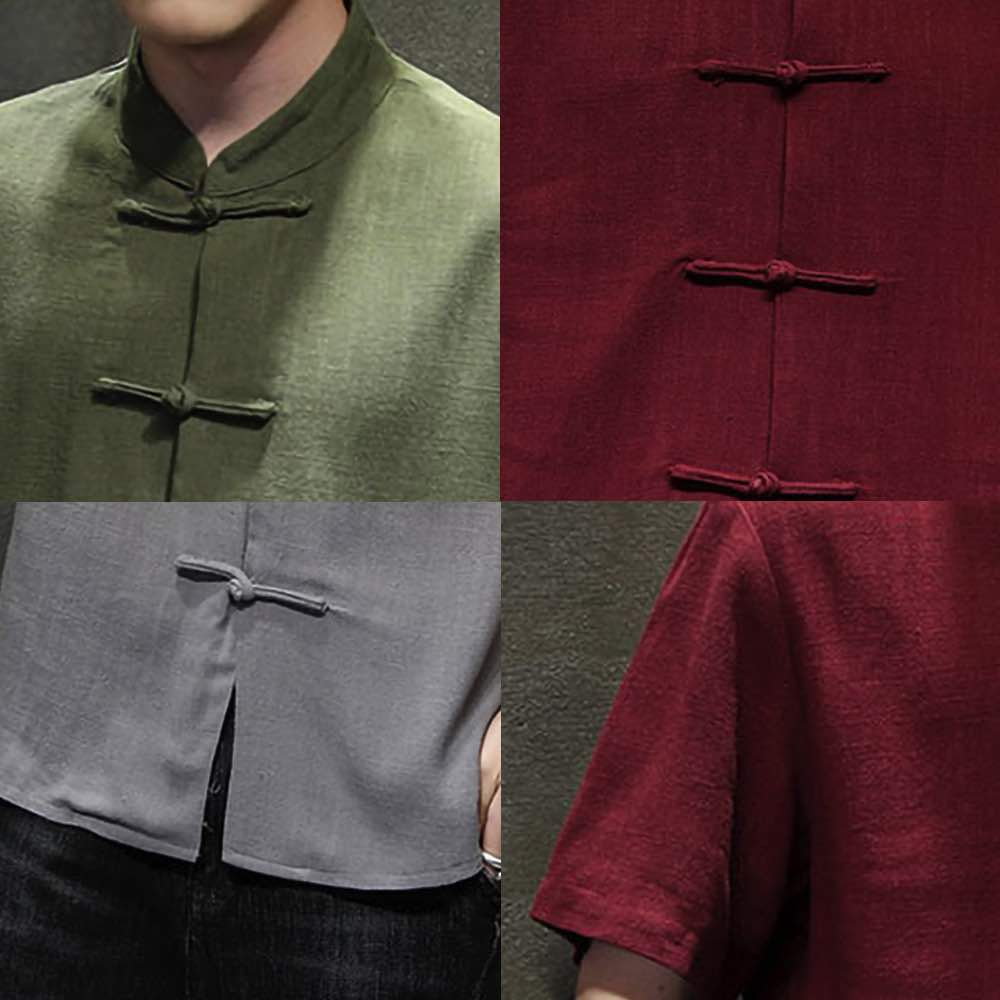 シャツ メンズ 半袖リネンシャツ おもしろ ビジネス 派手 薄手 インナー 肌着 七分袖 ノーカラー 襟付き 大きいサイズ 黒 ドルマン ゴルフ おしゃれ ロング 半袖 夏 ネルシャツ コーデ カジュ