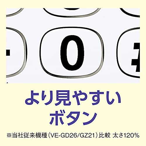 パナソニック コードレス電話機(子機2台付き) ホワイト VE-GD27DW-W