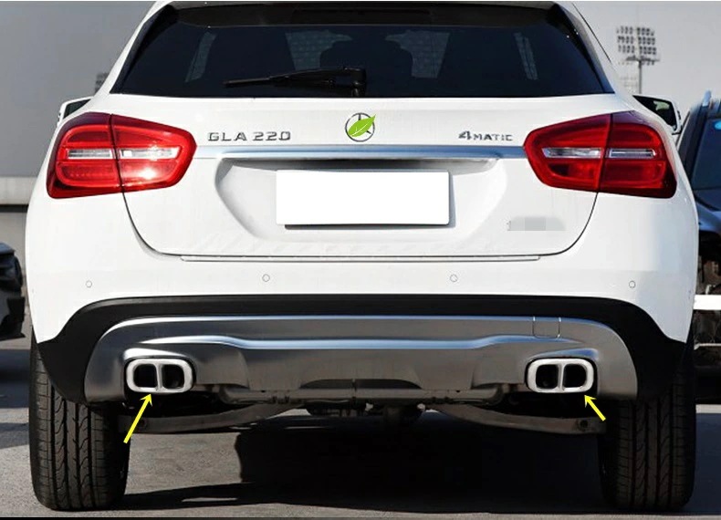 メルセデス・ベンツ GLAクラス 用 リアエキゾーストマフラーテールパイプトリム カバー 2個 2色選択 メルセデス・ベンツ GLAクラス 用 リアエキゾーストマフラーテールパイプトリム カバー 2個 2色選択