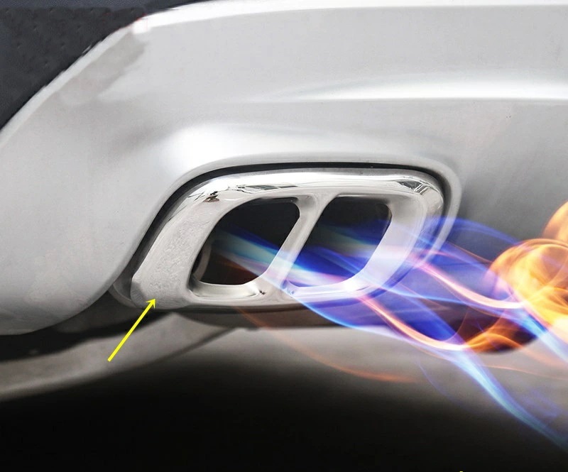 メルセデス・ベンツ GLAクラス 用 リアエキゾーストマフラーテールパイプトリム カバー 2個 2色選択 メルセデス・ベンツ GLAクラス 用 リアエキゾーストマフラーテールパイプトリム カバー 2個 2色選択