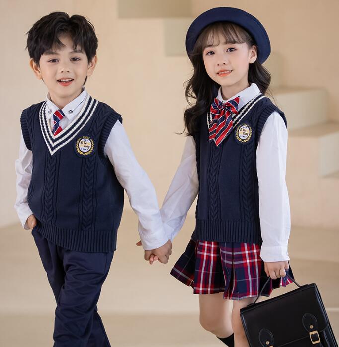 キッズ学園制服 子供イギリス風4点セットアップ ニットベスト キッズダンス衣装 女の子 男の子 小学生 ベスト+パンツ+シャツ+ネクタイ/リボン4点セット秋冬幼稚園制服 団体服 チェック柄 フォーマル キッズ学園制服 子供イギリス風4点セットアップ ニットベスト キッズダンス衣装 女の子 男の子 小学生 ベスト+パンツ+シャツ+ネクタイ/リボン4点セット秋冬幼稚園制服 団体服 チェック柄 フォーマル