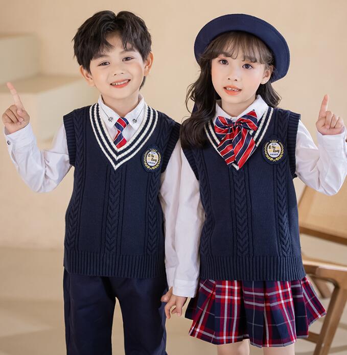 キッズ学園制服 子供イギリス風4点セットアップ ニットベスト キッズダンス衣装 女の子 男の子 小学生 ベスト+パンツ+シャツ+ネクタイ/リボン4点セット秋冬幼稚園制服 団体服 チェック柄 フォーマル キッズ学園制服 子供イギリス風4点セットアップ ニットベスト キッズダンス衣装 女の子 男の子 小学生 ベスト+パンツ+シャツ+ネクタイ/リボン4点セット秋冬幼稚園制服 団体服 チェック柄 フォーマル