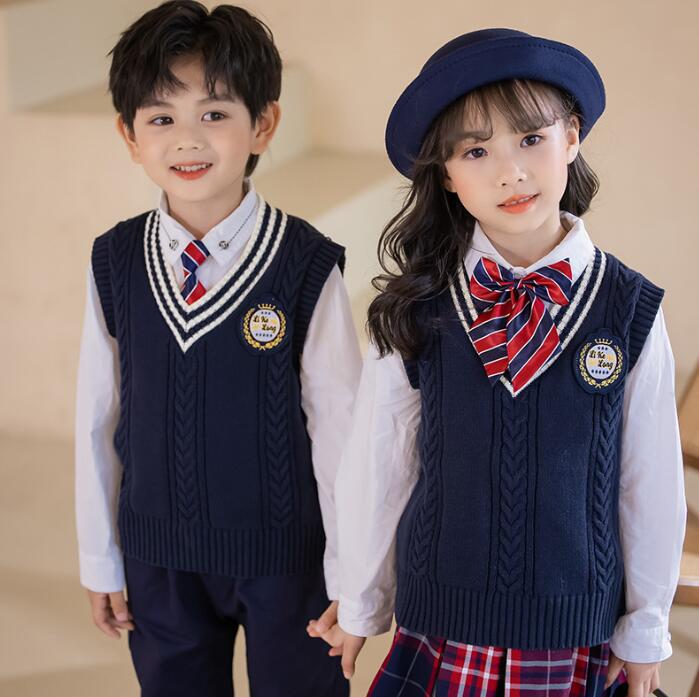 キッズ学園制服 子供イギリス風4点セットアップ ニットベスト キッズダンス衣装 女の子 男の子 小学生 ベスト+パンツ+シャツ+ネクタイ/リボン4点セット秋冬幼稚園制服 団体服 チェック柄 フォーマル キッズ学園制服 子供イギリス風4点セットアップ ニットベスト キッズダンス衣装 女の子 男の子 小学生 ベスト+パンツ+シャツ+ネクタイ/リボン4点セット秋冬幼稚園制服 団体服 チェック柄 フォーマル