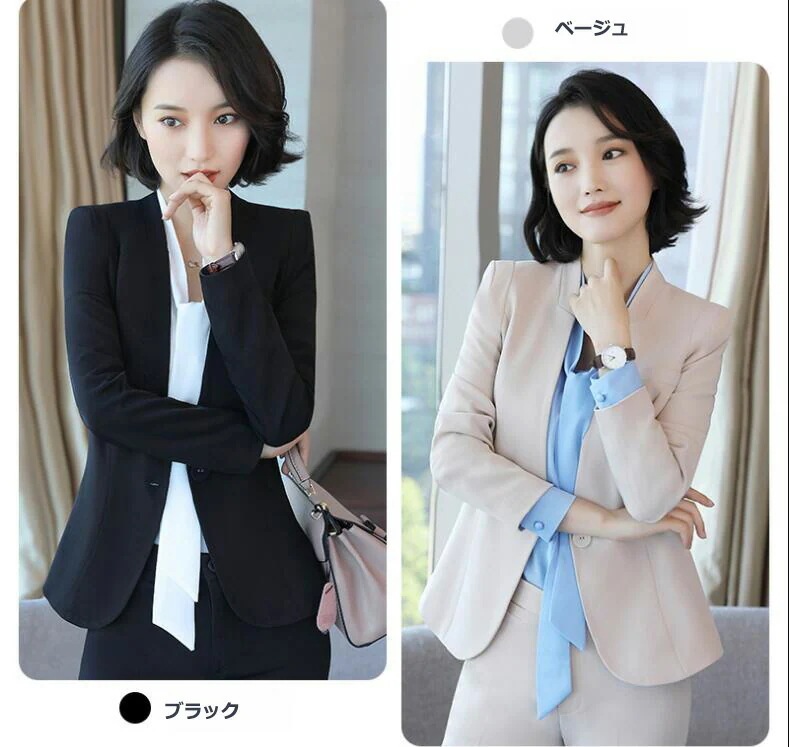 初回限定SALE開催中 2色 襟なし 上下セット ノーカラー パンツスーツ 2点/3点セット 無地 ジャケット+シャツ+パンツ ビジネス 通勤 OL 着痩せ レディーススーツ 春夏秋冬 S~3 初回限定SALE開催中 2色 襟なし 上下セット ノーカラー パンツスーツ 2点/3点セット 無地 ジャケット+シャツ+パンツ ビジネス 通勤 OL 着痩せ レディーススーツ 春夏秋冬 S~3