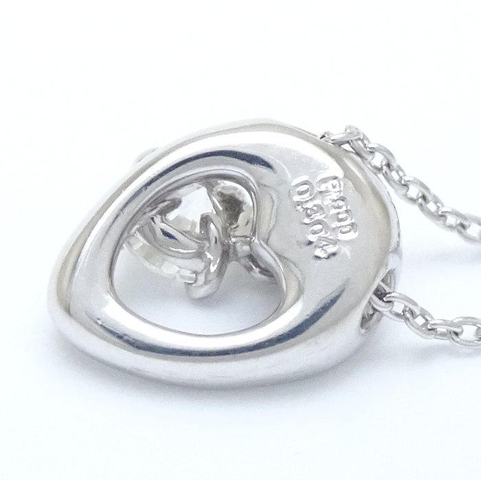 ダイヤモンド ネックレス 一粒ダイヤモンド0.304ct スウィング Pt900プラチナxPt850プラチナ /290968【中古】