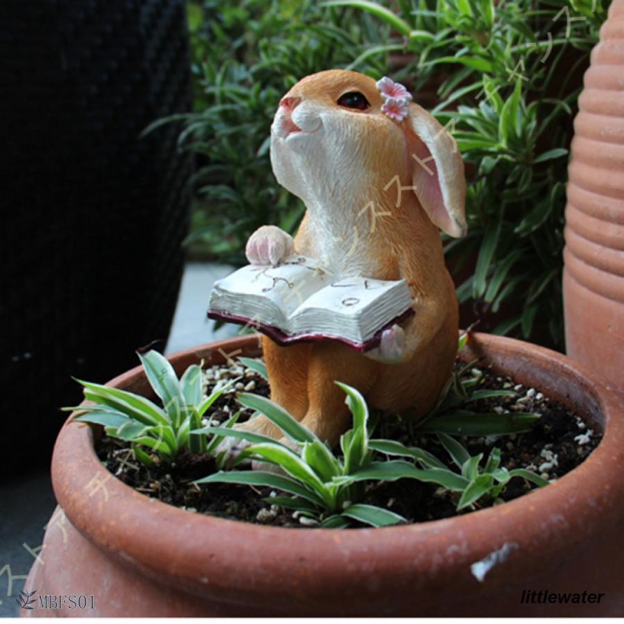 早いもの胜ち ガーデン雑貨 うさぎ ガーデン飾り置き物 ディスプレイ ウサギ置物 カントリー 可愛い雑貨 ウサギ雑貨 ガーデンオーナメント ガーデニング置物 庭の装飾 花壇