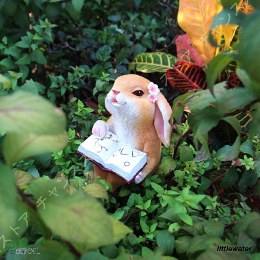 早いもの胜ち ガーデン雑貨 うさぎ ガーデン飾り置き物 ディスプレイ ウサギ置物 カントリー 可愛い雑貨 ウサギ雑貨 ガーデンオーナメント ガーデニング置物 庭の装飾 花壇