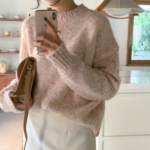 カラフルガーリーニット セーター. ニット トップス レディース 可愛い オルチャン 韓国 A2253 カラフルガーリーニット セーター. ニット トップス レディース 可愛い オルチャン 韓国 A2253