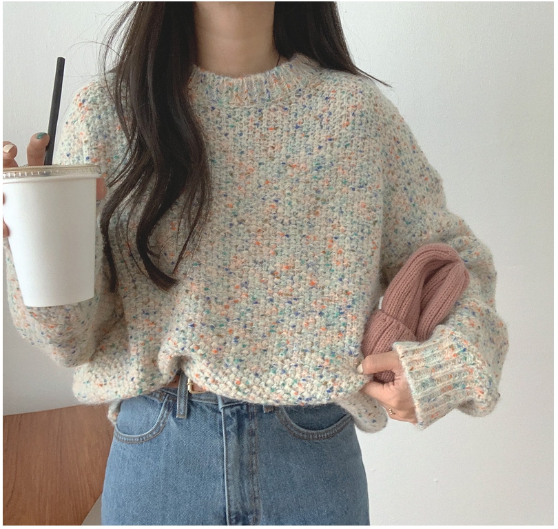 カラフルガーリーニット セーター. ニット トップス レディース 可愛い オルチャン 韓国 A2253 カラフルガーリーニット セーター. ニット トップス レディース 可愛い オルチャン 韓国 A2253