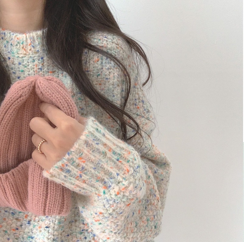 カラフルガーリーニット セーター. ニット トップス レディース 可愛い オルチャン 韓国 A2253 カラフルガーリーニット セーター. ニット トップス レディース 可愛い オルチャン 韓国 A2253