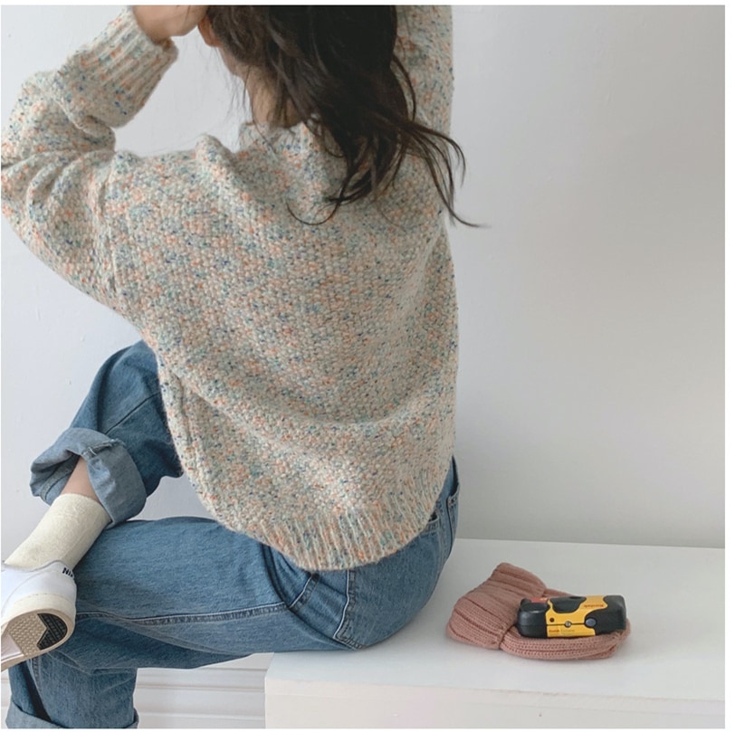 カラフルガーリーニット セーター. ニット トップス レディース 可愛い オルチャン 韓国 A2253 カラフルガーリーニット セーター. ニット トップス レディース 可愛い オルチャン 韓国 A2253